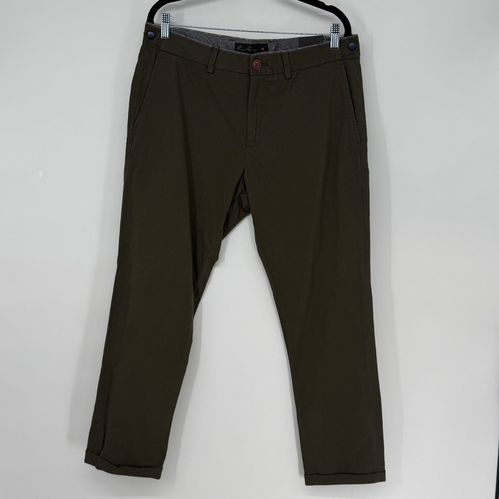 Rare Rabbit Olive Chino Pants‎ Men's 34 Slim Tapered NWT